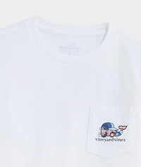 Boys' Baseball Catcher Whale Short-Sleeve Pocket Tee