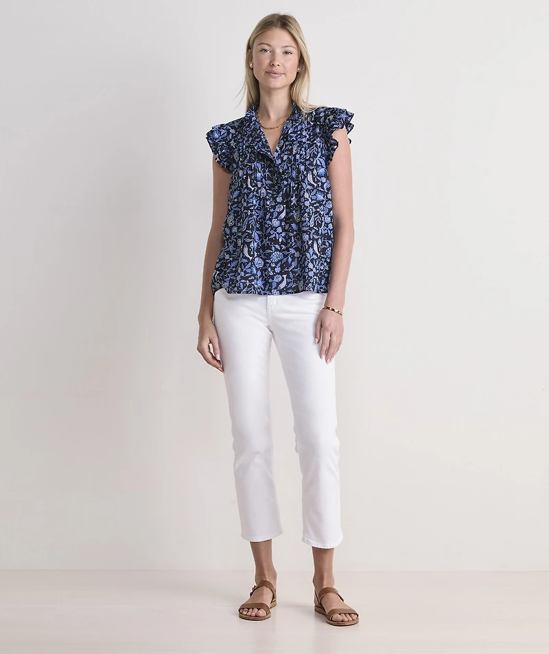 Adare Pintuck Top