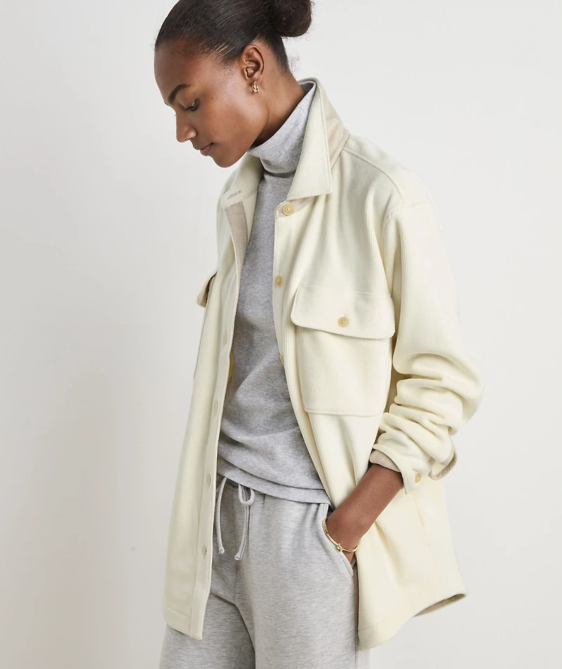 Cozy Cord Shirt Jacket