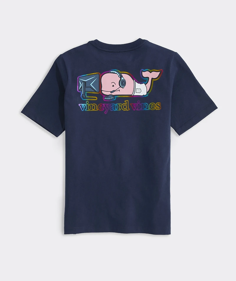 Boys' Gamer Whale Short-Sleeve Pocket Tee