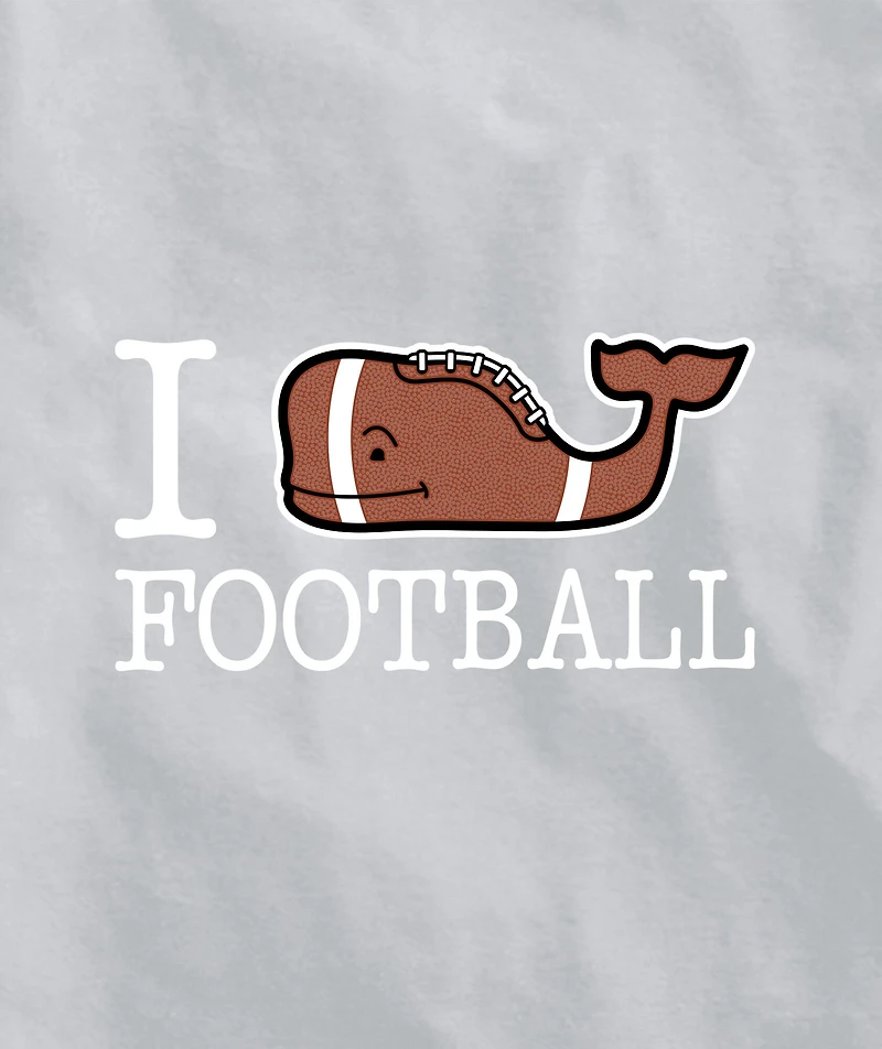 OUTLET Boys' I Whale Football Short-Sleeve Pocket Tee