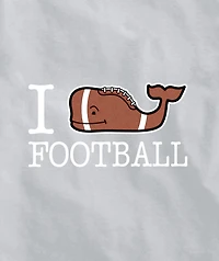 OUTLET Boys' I Whale Football Short-Sleeve Pocket Tee