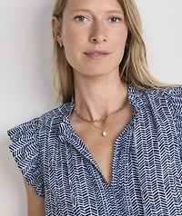Adare Pintuck Top