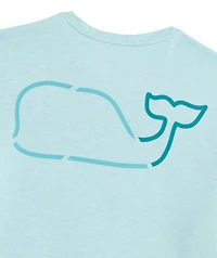 OUTLET Whale Outline Long-Sleeve Performance Tee