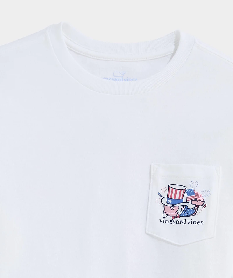 Boys' Uncle Sam Whale Short-Sleeve Pocket Tee