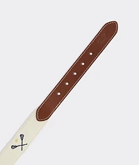 Lacrosse Sticks Embroidered Canvas Club Belt