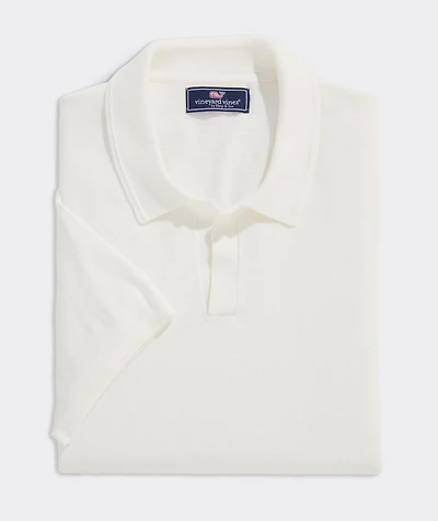 Split Collar Sweater Polo