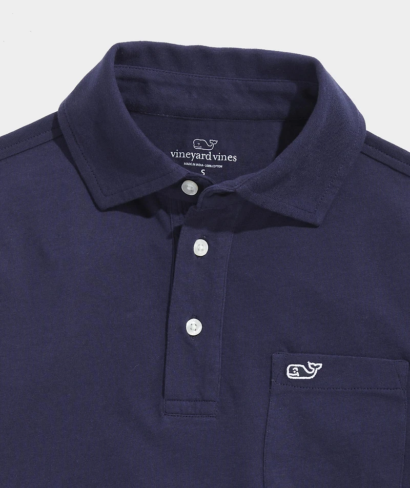 Boys' Long-Sleeve Surf Polo