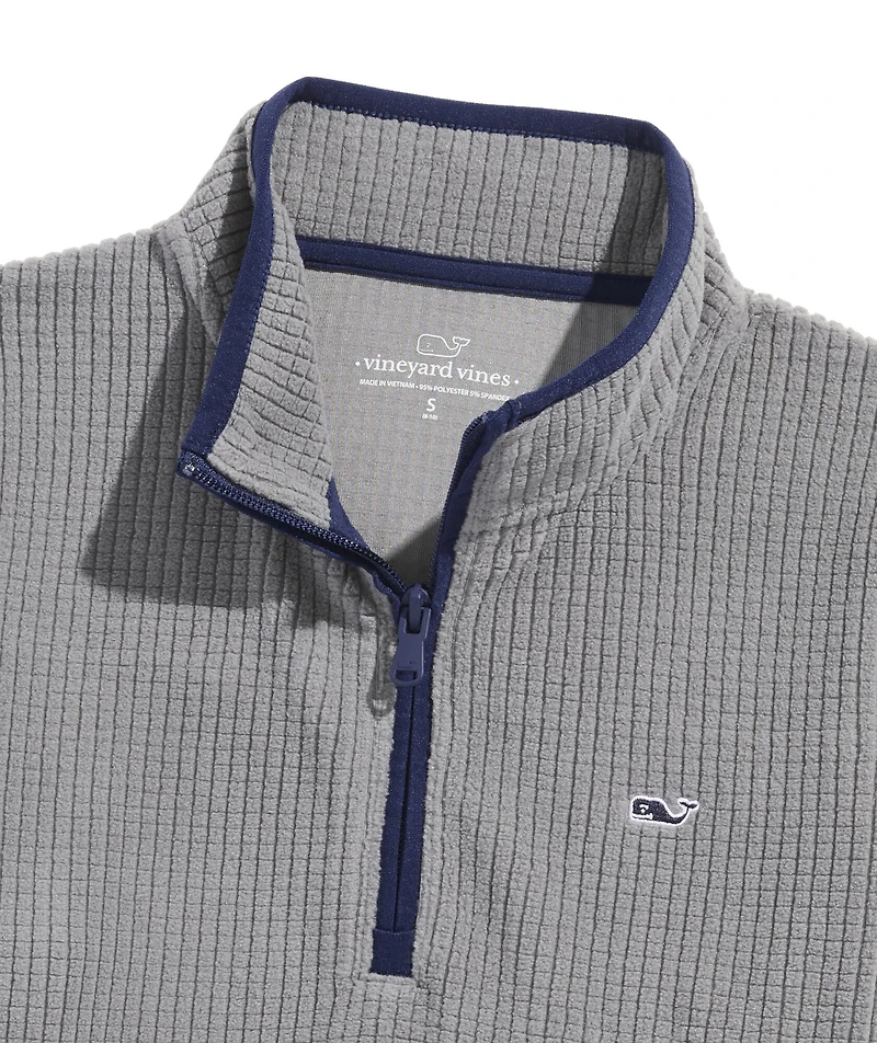 OUTLET Boys' Grid Fleece Quarter-Zip