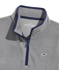 OUTLET Boys' Grid Fleece Quarter-Zip
