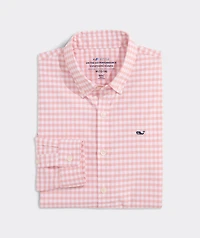 Boys' Skysail Gingham Performance Cotton Shirt