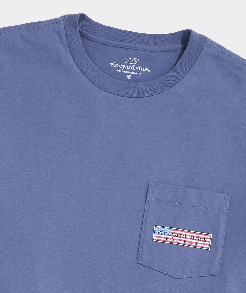 Classic USA Logo Box Short-Sleeve Pocket Tee