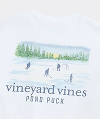 Painted Pond Puck Long-Sleeve Pocket Tee