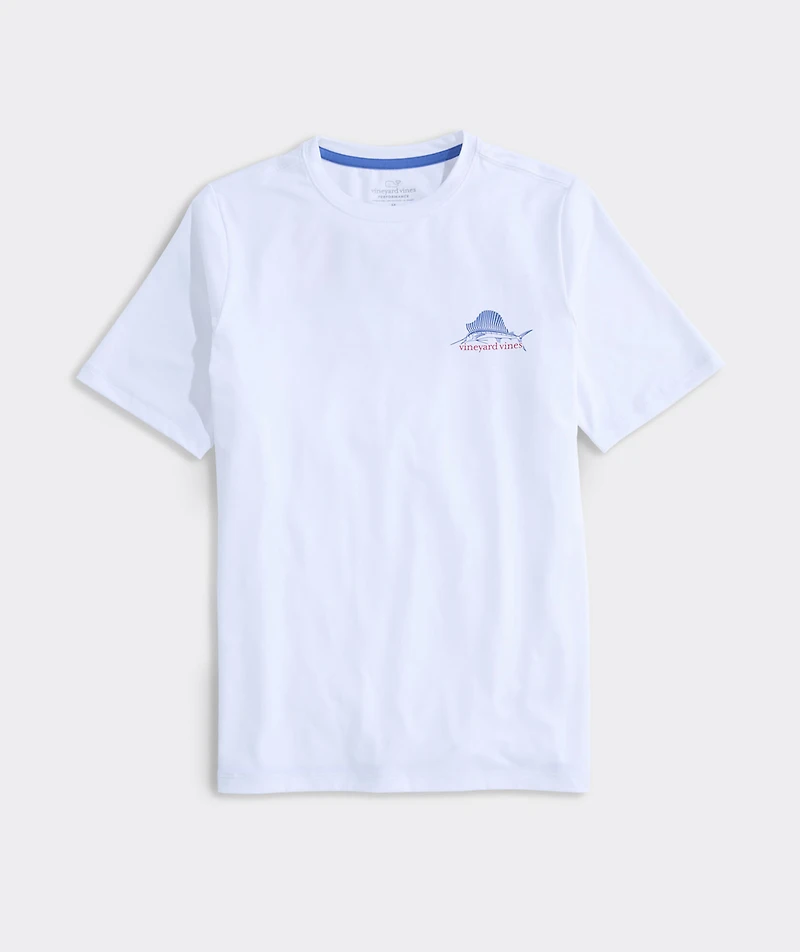 Boys' Sailfish Short-Sleeve Harbor Sun Performance Tee