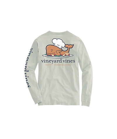 OUTLET Turkey Hat Whale Long-Sleeve Pocket Tee