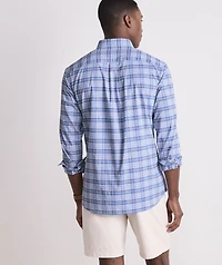 Plumeria Plaid Performance Cotton Shirt