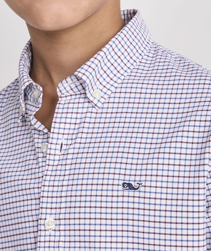 Boys' Performance Cotton Wauwinet Tattersall Shirt