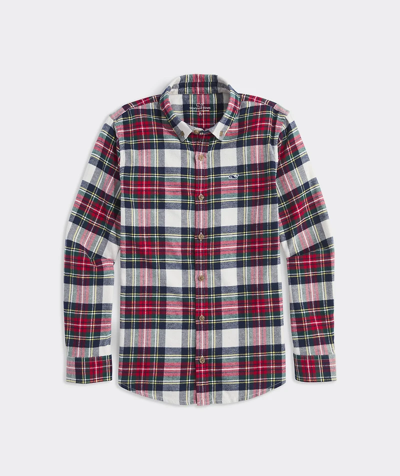 Boys' Vineyard Flannel Plaid Shirt