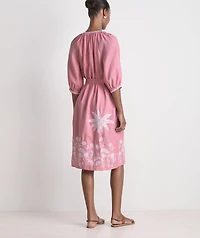 Linen Midi Cover-Up Dress
