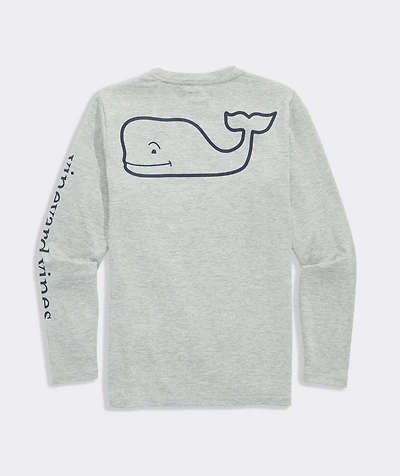 Boys' Long-Sleeve Whale Harbor Sun Performance Tee