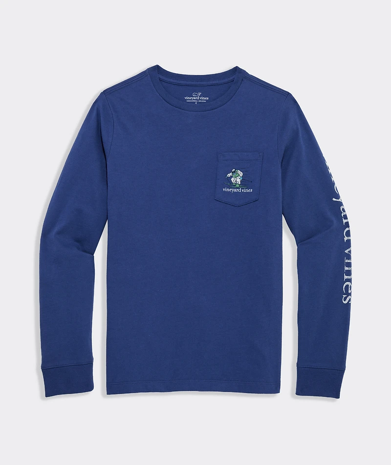 Boys' Yeti Up To Snow Good Long-Sleeve Pocket Tee