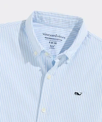 Boys' Stripe Performance Cotton Shirt