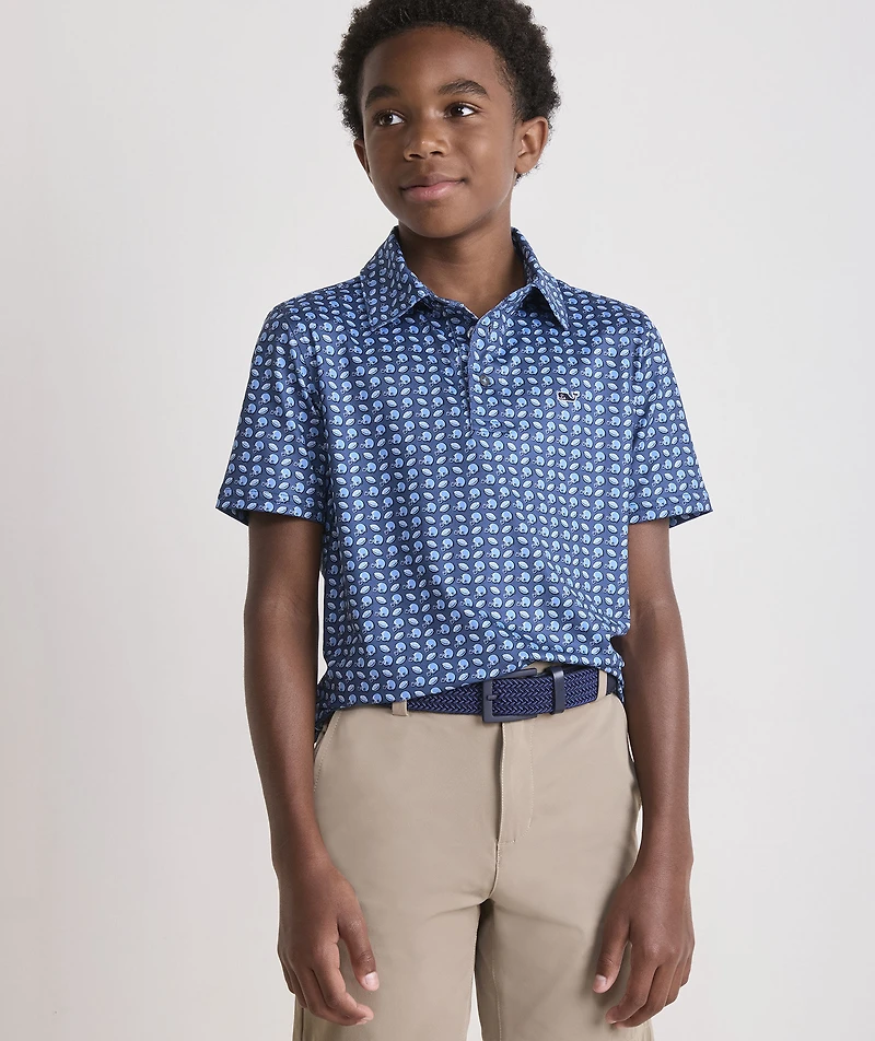 Boys' Printed Sankaty Performance Polo