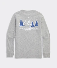 Boys' Mountain Dog Long-Sleeve Pocket Tee