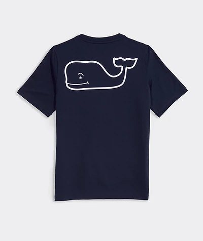 Boys' Whale Outline Short-Sleeve Harbor Sun Performance Tee