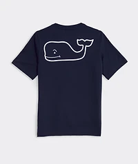 Boys' Whale Outline Short-Sleeve Harbor Sun Performance Tee