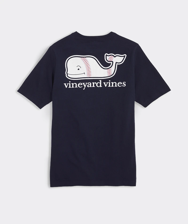 Boys' Baseball Whale Short-Sleeve Pocket Tee