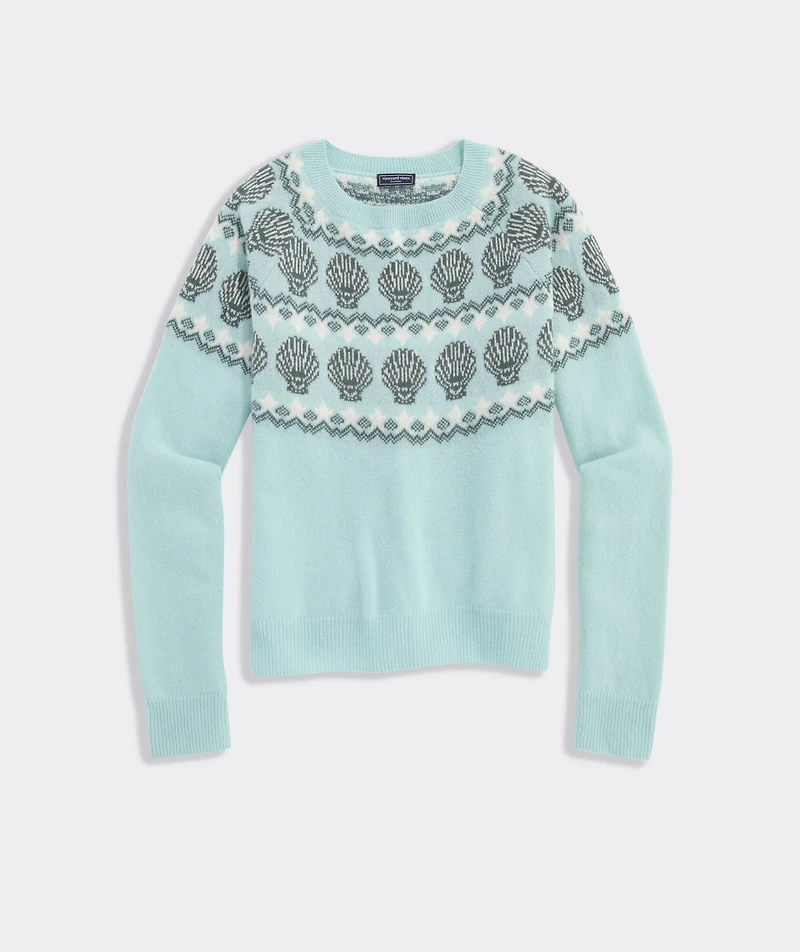 Seaspun Cashmere Shell Intarsia Sweater