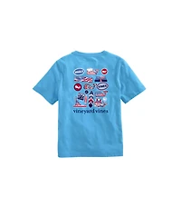 OUTLET Boys' Americana Stickers Short-Sleeve Pocket Tee