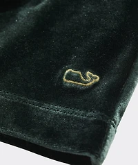 Girls' Velvet Puff-Sleeve Dress
