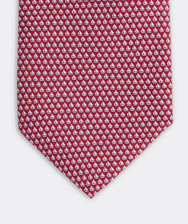 Mini Sailboats Silk Tie