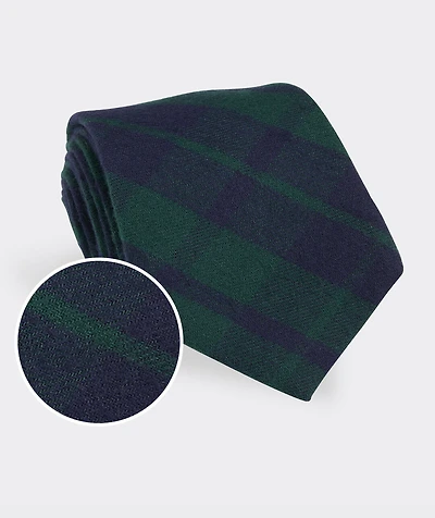 Blackwatch Plaid Flannel Kennedy Tie