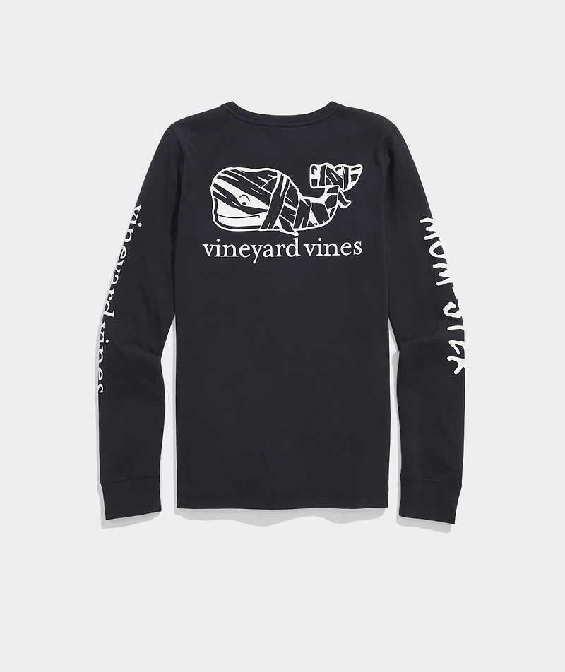 Glow-In-The-Dark Mom-ster Long-Sleeve Pocket Tee