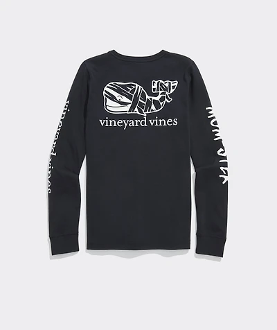 Glow-In-The-Dark Mom-ster Long-Sleeve Pocket Tee