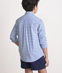 Boys' Kingston Tattersall Performance Cotton Shirt