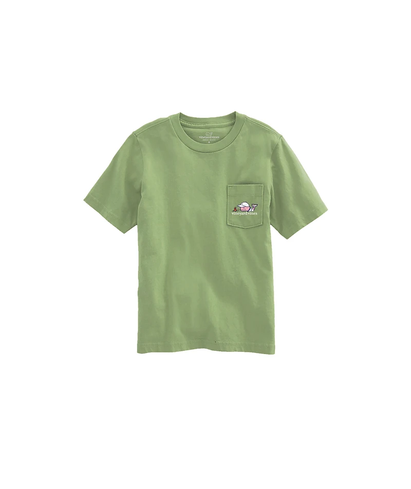 OUTLET Kids' Summer Camp Whale Short-Sleeve Pocket Tee