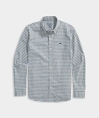 Boys' Skysail Gingham Performance Cotton Shirt