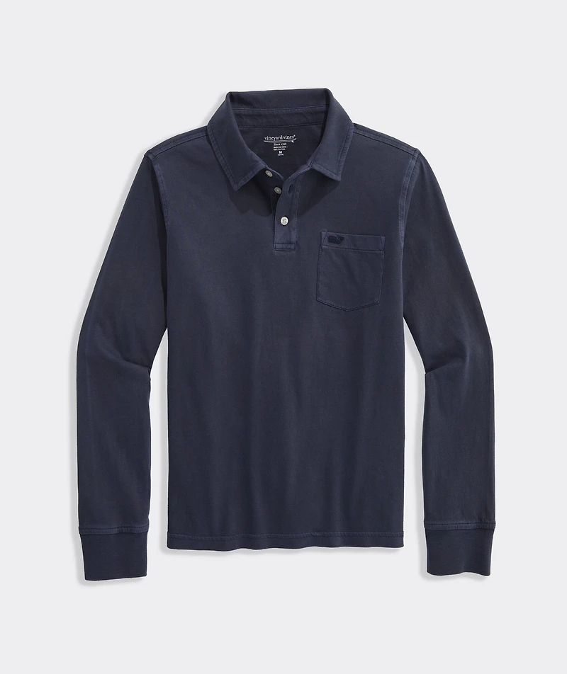 Boys' Long-Sleeve Surf Polo