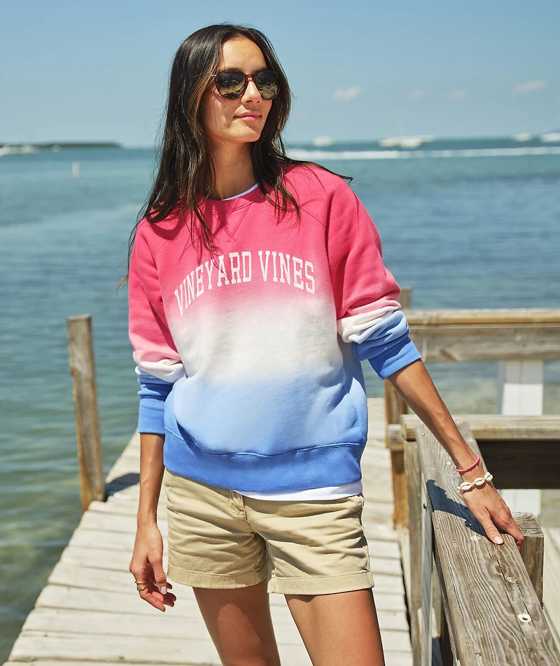 Americana Dip-Dye Surf Terry Sweatshirt