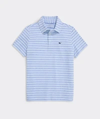 Boys' Multi Bradley Stripe Sankaty Polo