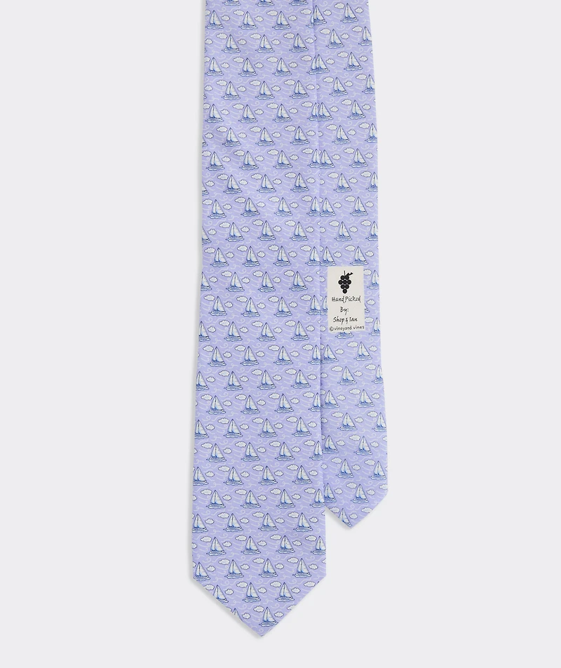 Classic Sailboat Silk Tie