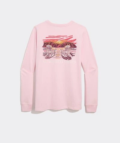 Adirondack Sunset Long-Sleeve Pocket Tee