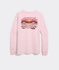 Adirondack Sunset Long-Sleeve Pocket Tee