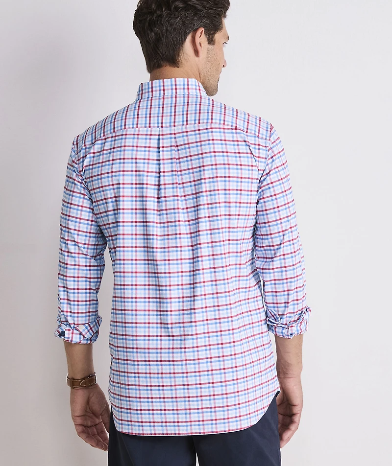 Road Town Tattersall Performance Cotton Shirt