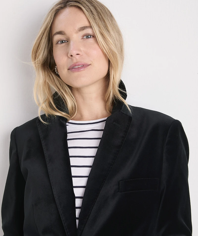 Velvet Shrunken Blazer