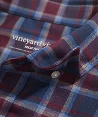 Jethro Plaid Performance Brushed Tech Twill Shirt